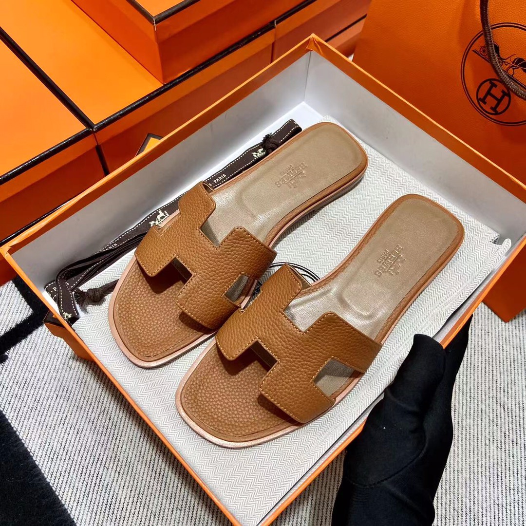 에르메스 올수공 오란 슬리퍼 샌들 토고 39